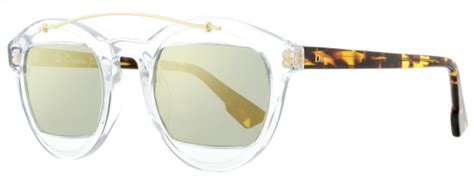 Dior Oval Sunglasses Mania 1 LWPJO Crystal/Havana 50mm